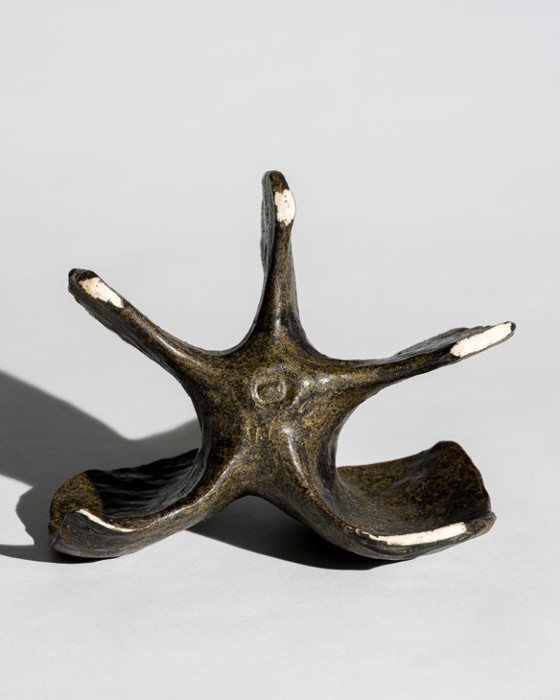 Image 1 of Ingeborg Zenker & Gerburg Karthausen Studio Ceramic Trio – Sculptural Vessels Organic Form Objects, Germany, 1970s-1980s
