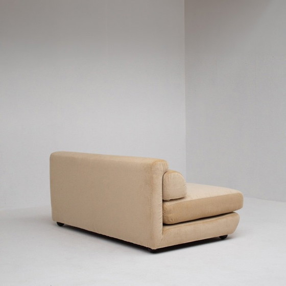 Image 1 of 2-Seater Sofa in Beige Velvet
