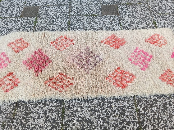 Image 1 of Hand-knotted Berber Wool Rug 189x75cm