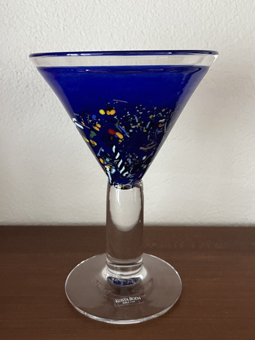 Kosta Boda cocktail glass Satellite Bertil Vallien