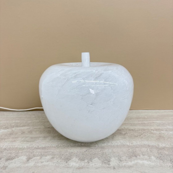 Image 1 of Vintage Eickmeier vintage glass table lamp apple shaped , 1970s