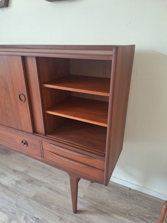 Highboard vintage danois, johannes Andersen, Armoires murales, Bois, Marron (photo 11 sur 15)