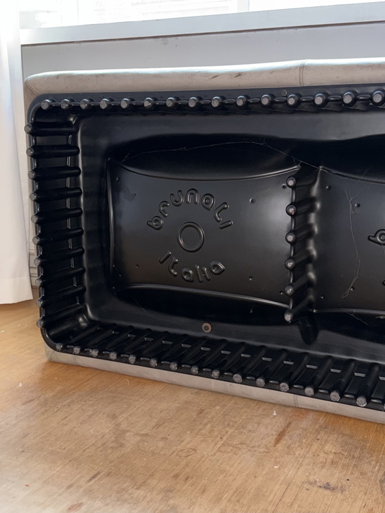 Image 1 of Canapé vintage italien en cuir par Brunati Italia