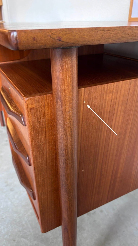 Image 1 of Vintage Desk 2-Sided In Teak