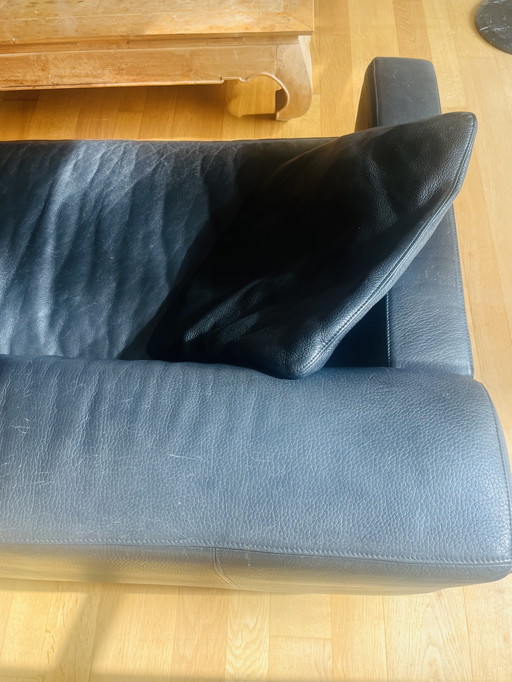 Black leather lounge seat top quality