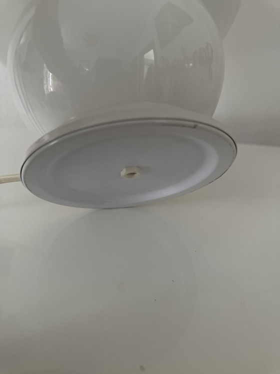 Vintage White Murano Glass Mushroom Lamp - 1970s – Table lamps, Metal (photo 8 of 8)