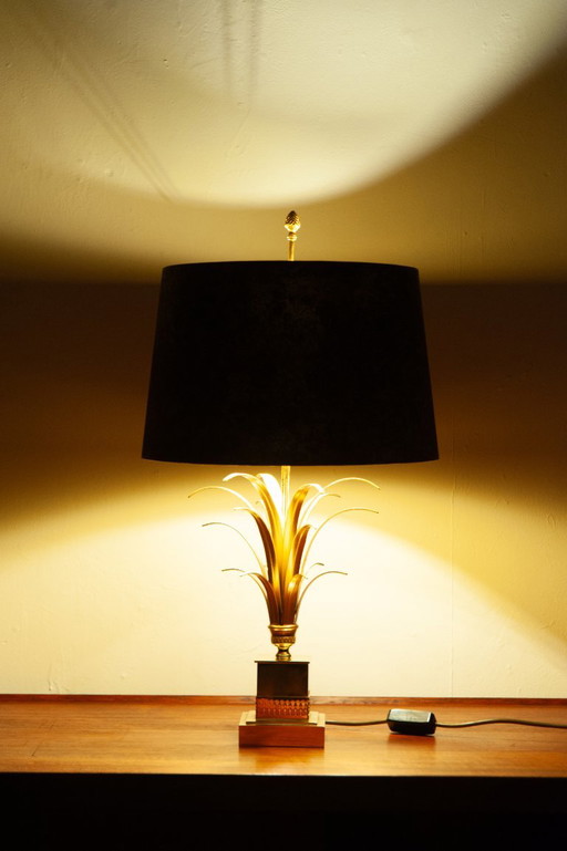 Palm tree brass table lamp in Hollywood Regency style by Boulanger / Maison Charles, 1970s – tafellampen (photo 2 of 6)