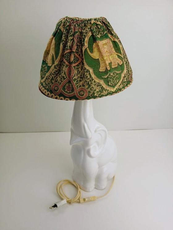 Image 1 of Lampe de table éléphant vintage
