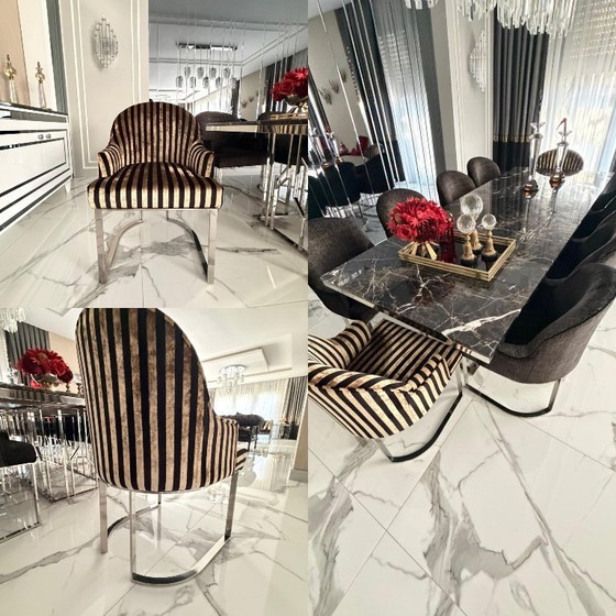 Image 1 of Handgefertigtes neoklassisches Sofa-Set + 12 Esszimmerstühle