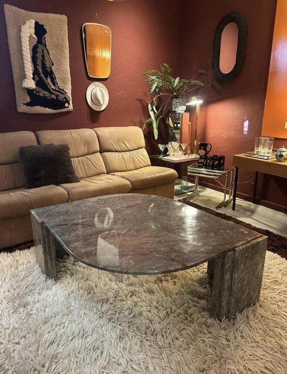 Image 1 of Marmeren salontafel druppel