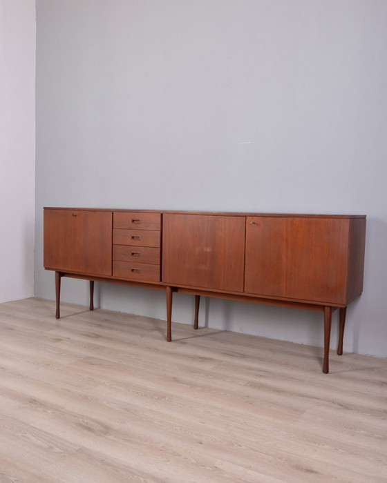 Image 1 of VINTAGE 1960s TEAK WOOD SIDEBOARD, ITALIAN DESIGN