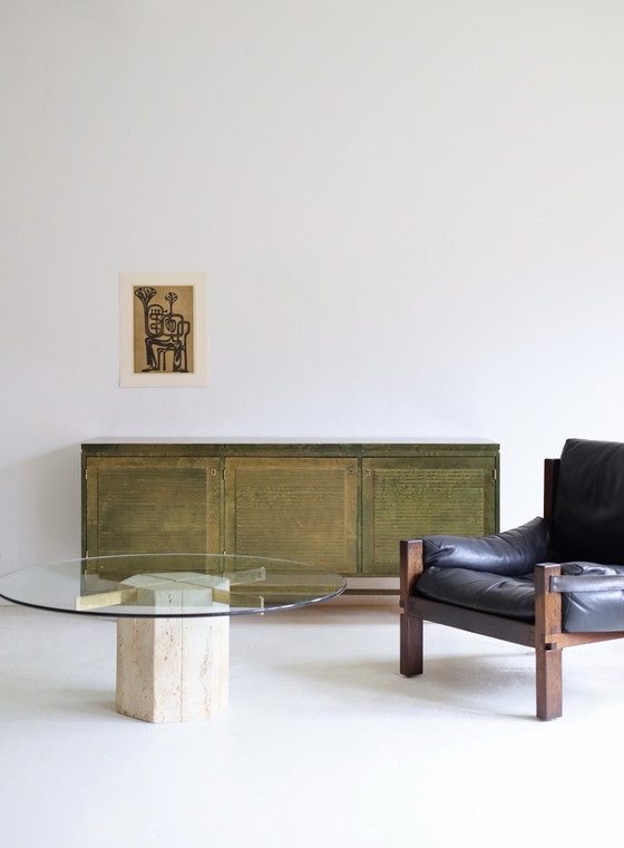 Vintage dressoir door Asko in de jaren 70, Hout, Groen (foto 11 van 12)