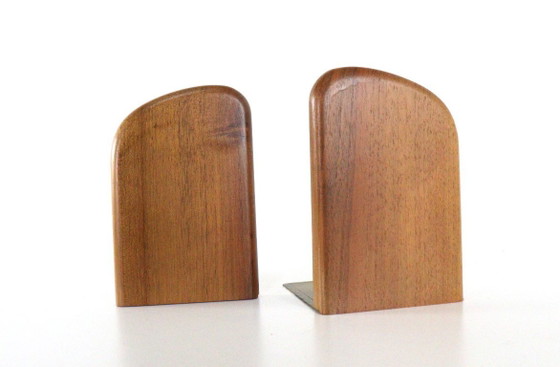 Image 1 of Set of vintage Danish wooden bookends