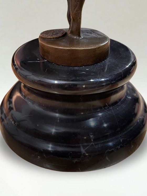 Image 1 of Art Deco bronze sculpture – Ballerina dancer – Signed Milo – Bronze Guaranteed Paris