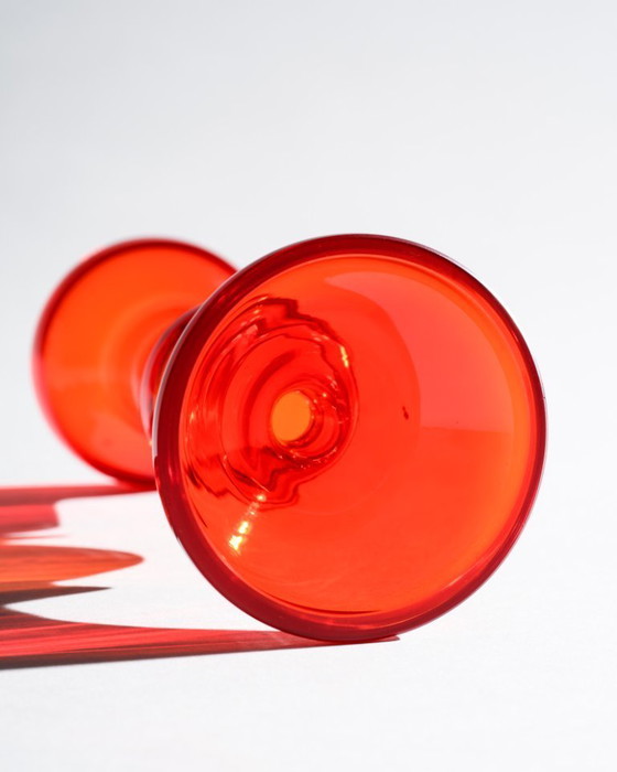 Image 1 of WMF Cari Zalloni Vaso in vetro Trio curato Design spaziale Stile futurista vintage