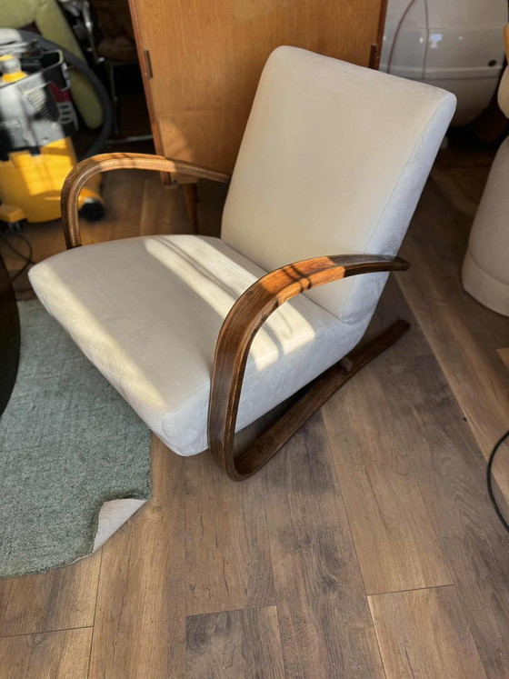 Model H 269 Lounge Chair from Jindrich Halabala, 1930s – Armchairs, Velvet (photo 6 of 9)