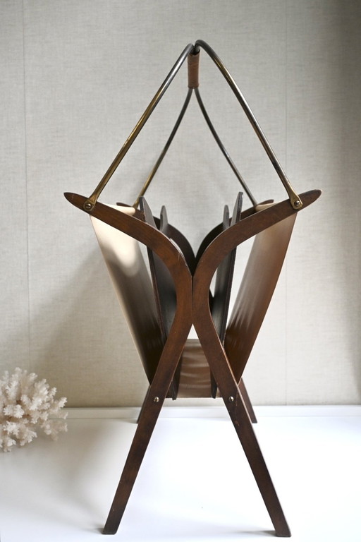 Bellissimo grande portariviste vintage degli anni '50