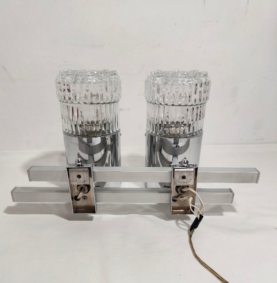 Image 1 of Lámpara de techo de cristal. España, años 50.