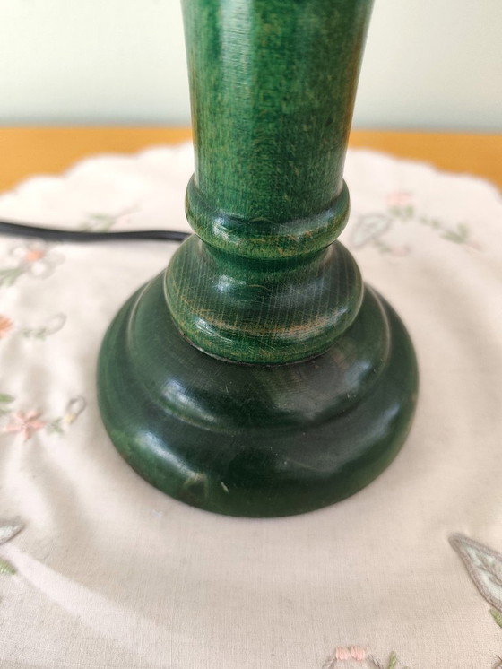 Image 1 of Lámpara de madera verde