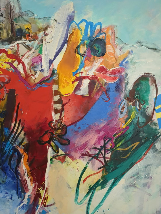 Image 1 of Pittura Martin van Dijk, cornice Ron de Hoog