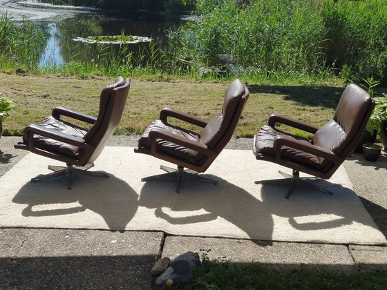 Image 1 of Strässle King Chair Collection – Set Of 3 – Design Armchairs