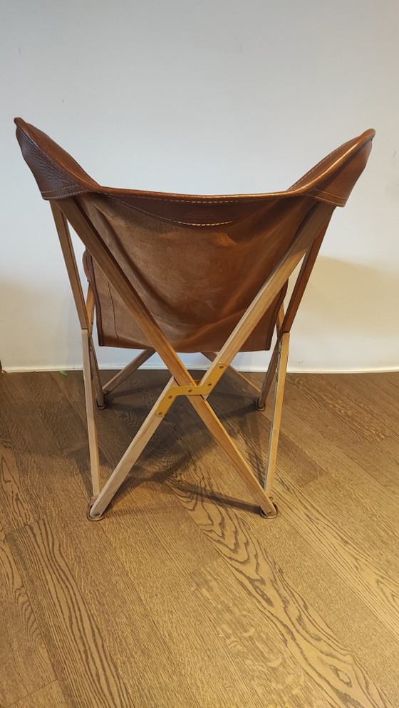Fauteuil Tripolina en cuir – Dario Alfonsi, Chaises & fauteuils, Leather, Wood (photo 3 of 7)