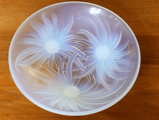 Image 1 of Ciotola Art Déco opalescente di Edmond Etling. Edizione "Girasoli".