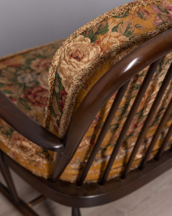 Image 1 of VINTAGE 1960s WOODEN SOFA DESIGNED BY L. ERCOLANI FOR ERCOL