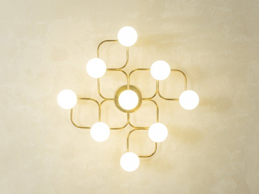 Applique et plafonnier, Gaetano Sciolari, Leola, années 1970, vintage