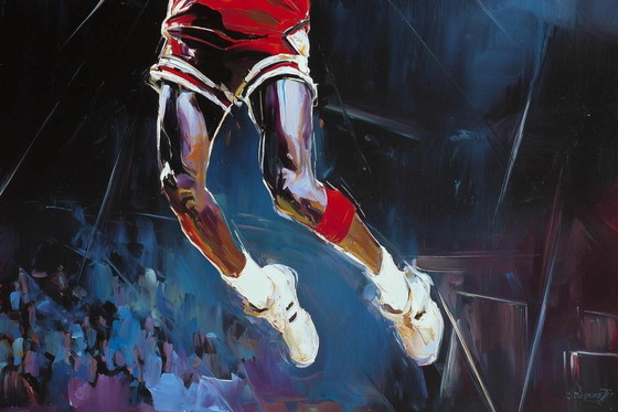 Image 1 of Alberto RICARDO - Michael Jordan - Toile d'artiste