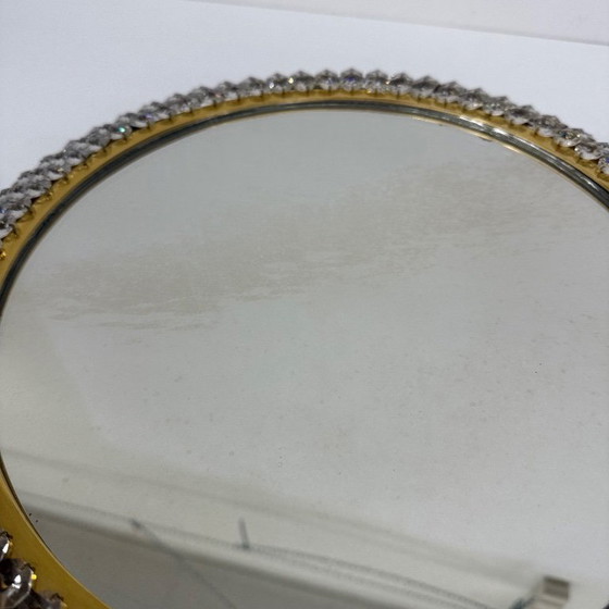 Image 1 of Specchio illuminato Palwa con ottone e cristallo , anni '70