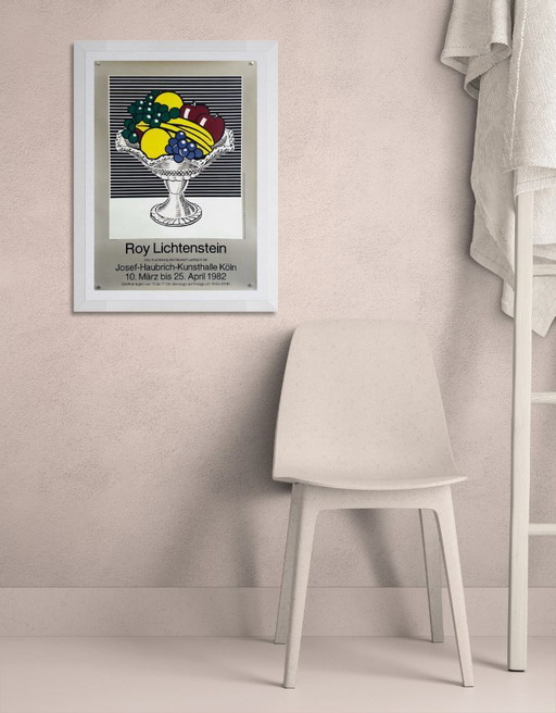 🍇 Roy Lichtenstein: Still Life with Crystal Bowl – 1982 – Original A1 Exhibition Poster| 84.1 × 59.4 cm | Germany 