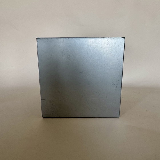 Image 1 of Coppia di mensole anni '70 in acciaio inox spazzolato