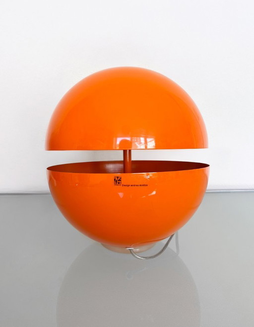 Lumess Andres Modica oranje Space Age tafellamp vloerlamp