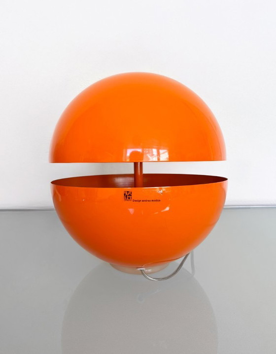 Image 1 of Lumess Andres Modica oranje Space Age tafellamp vloerlamp