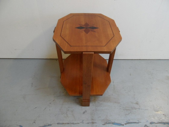 Image 1 of Art Deco Cherry Side Table