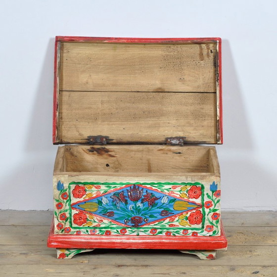 Piccola Cassapanca Folk Art, Circa 1950 – Armadi contenitori, Wood (photo 5 of 10)