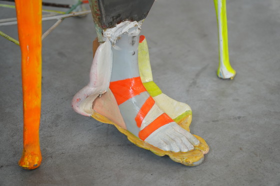 Image 1 of Set di 6 sedie Pop Art firmate da Guido Coletti (1995, firmate nel 2013)