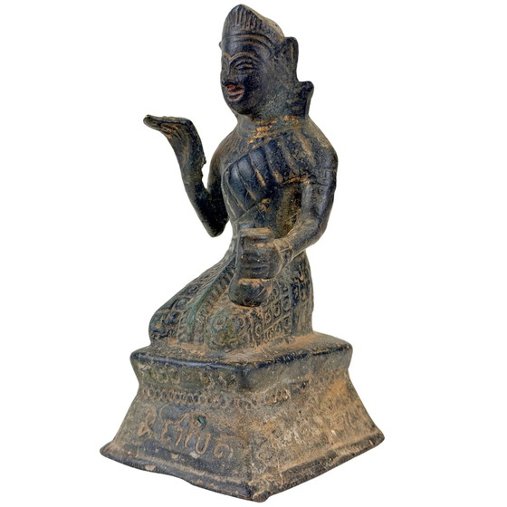 Nang Kwak Thailandese – Statuetta di Prosperità in Bronzo – 11,3 cm – Sculture, Bronze (photo 8 of 10)