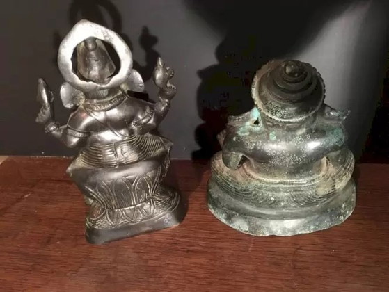 Bronze Ganesh Statue, India – Sculpture (photo 15 of 18)
