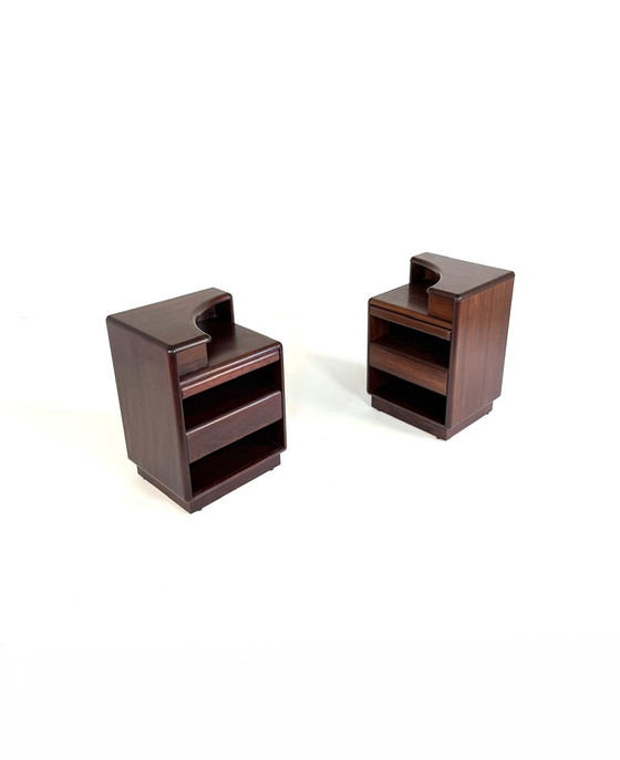 Image 1 of Set di 2 comodini vintage in palissandro, Skovby Møbelfabrik '70