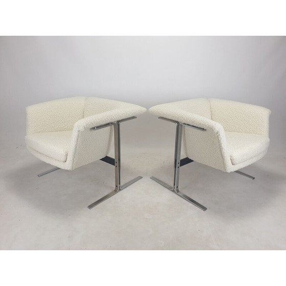 Image 1 of Pair of vintage wool bouclé armchairs by Geoffrey Harcourt for Artifort, 1963