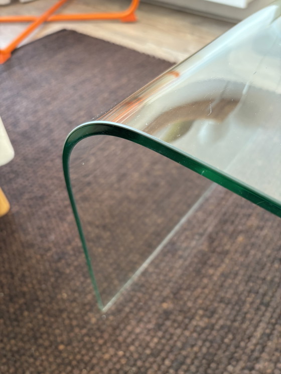 Image 1 of Curved Glass Coffee Table