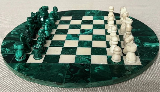 Jeu d'échecs en malachite. – Objets déco, Stone (photo 3 of 7)