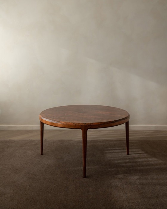 Image 1 of Table basse vintage en palissandre (modèle 283) de Johannes Andersen pour CFC Silkeborg | Table ronde de style danois moderne