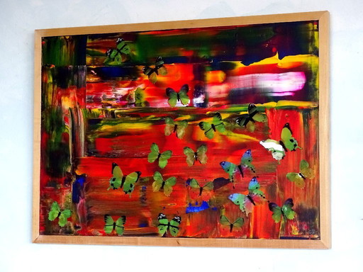 CB. Collage papillon orgie