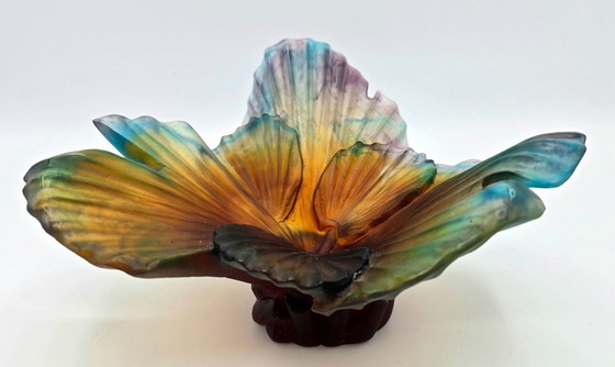 Image 1 of Emilio ROBBA en DAUM - Palm Tree Bowl van glaspasta