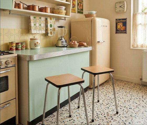 Image 1 of Set aus zwei Formica-Hockern