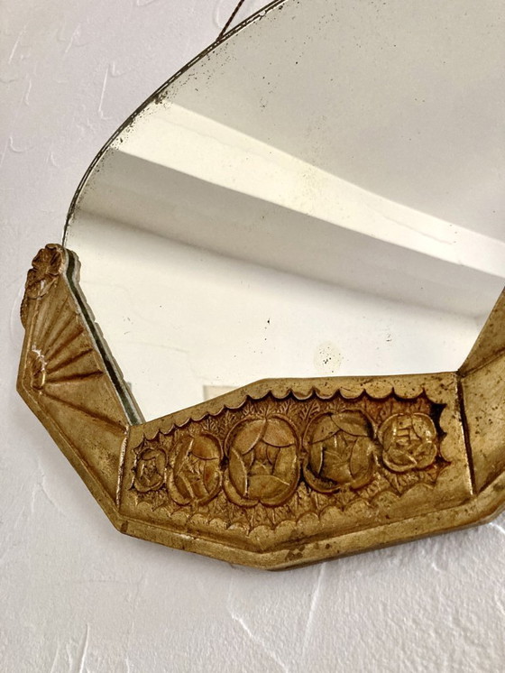 Image 1 of Art-Deco-Hängespiegel, 1930er Jahre