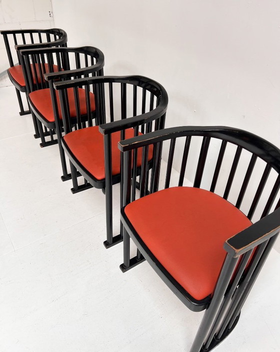 Image 1 of Conjunto de 4 sillas modelo 728 de Josef Hoffmann, 1906